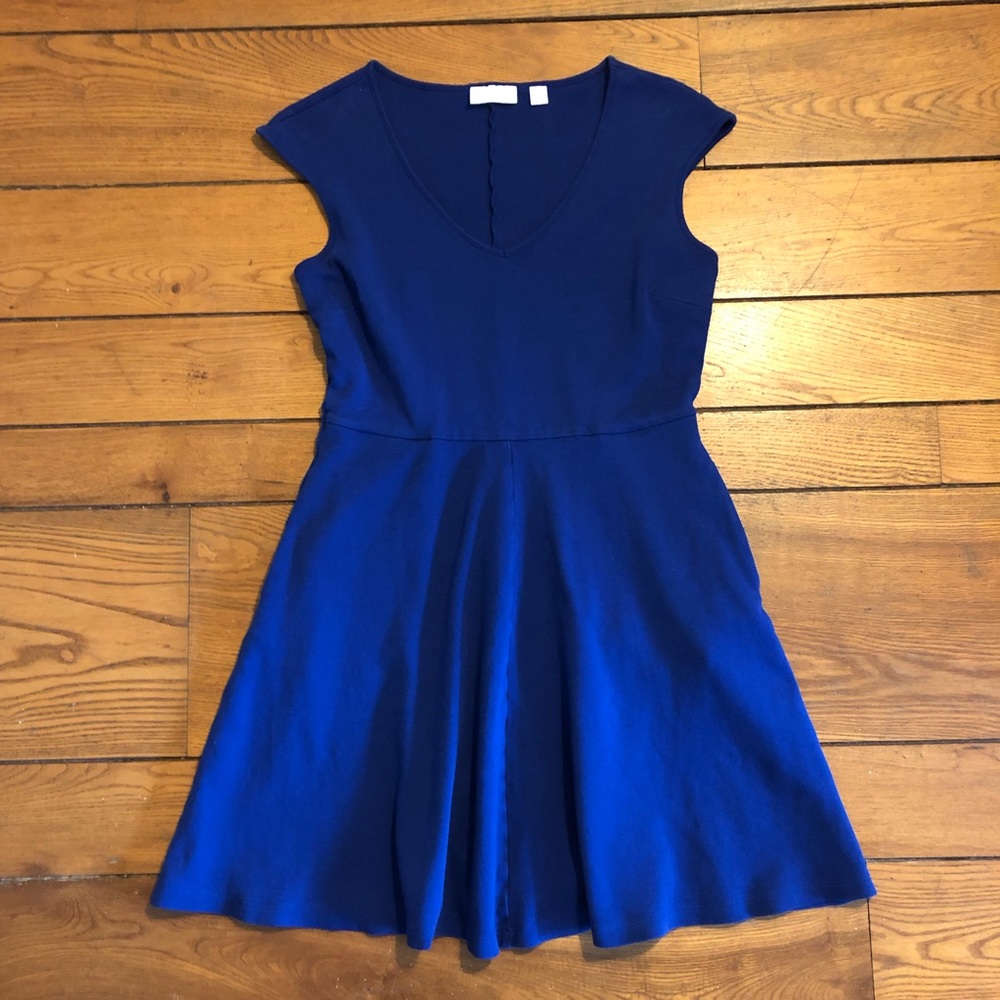 New York & Company Blue Dress with Pockets